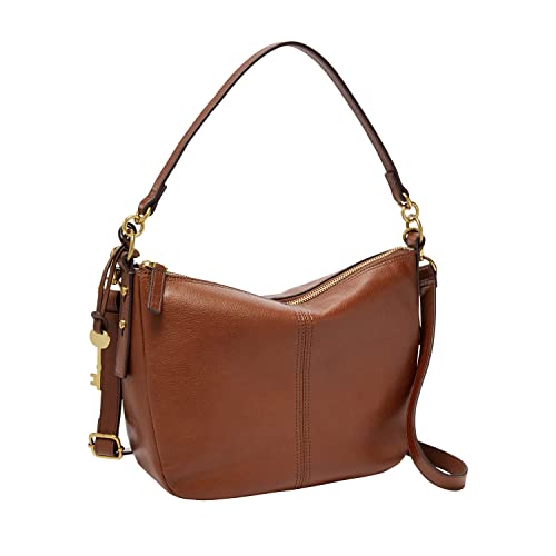 Fossil Women's Jolie Leather Crossbody Purse Affordable handbags, Brown (Model: ZB7716200)