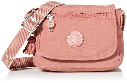 Kipling womens Women's Sabian U Minibag, Lightweight Metallic Mini Bag, Nylon Crossbody Bag, Kind Rose, 7.75 L x 5.75 H 3.5 D US