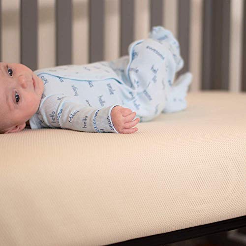 Naturepedic Breathable Organic Crib Mattress - 2-Stage - 252 Coil - Baby & Toddler Bed - with Protector Pad