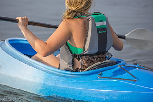 Perception Tribe 11.5 | Sit on Top Kayak for All-Around Fun | Large Rear Storage with Tie Downs | 11' 5" | Dapper & Onyx MoveVent Dynamic Paddle Sports Life Vest, Aqua, M/L