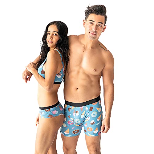 Warriors & Scholars W&S Matching Underwear for Couples - Couples Matching Undies, Dessert