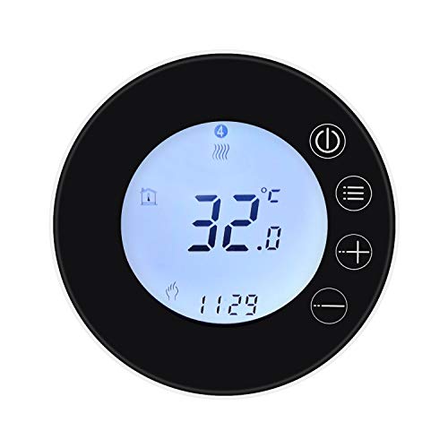 WiFi LCD Display Intelligent Thermostat, WiFi Programmable Thermostat, VISLONE Tuya WiFi Temperature Controller APP Remote Control Compatible with Alexa Google Home Voice Control(Electric Heating)