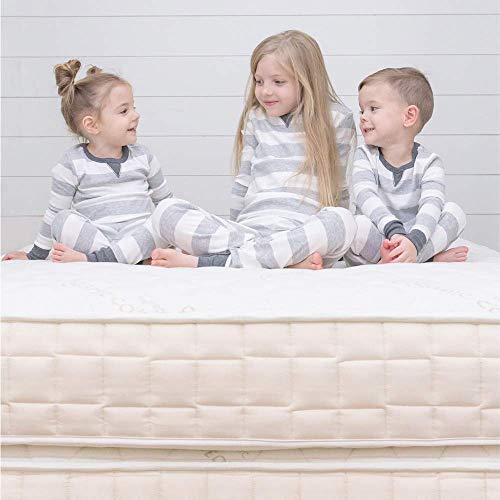 Naturepedic Verse Organic Kids Mattress, Firm Natural Mattress with Quilted Top, Non-Toxic, Full Size