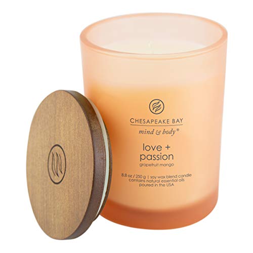 Chesapeake Bay Candle PT31905 Scented Candle, Love + Passion (Grapefruit Mango), Medium