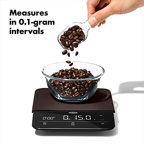 OXO 11212400 Good Grips 6 Lb Precision Coffee Scale with Timer,Black,One Size