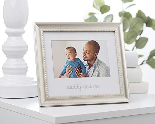 Lil Peach Daddy and Me Keepsake Frame, Fathers Gift to Dad from Daughter or Son, Dad Birthday Gift Ideas, Silver