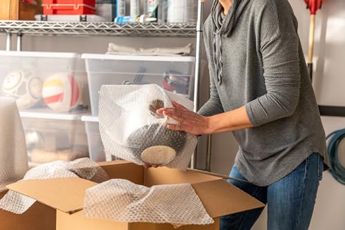 Duck Brand Small Bubble Cushioning Wrap for Moving, Shipping & Mailing, 175 FT Bubble Packing Wrap Extra Protection Packaging Boxes & Mailers, Clear Bubble Roll Moving Supplies Perforated Every 12 IN