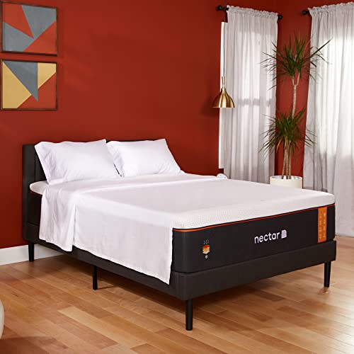 Nectar Premier Copper 14" Queen Mattress - Gel Memory Foam Mattress - Heat-Conductive Cooling Fibers with 5 Premium Layers - CertiPUR - US Certified, Forever Warranty