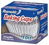 Reynolds Baking Cups, Foil, Jumbo, 3 1/2 In, 24 Count (Pack of 6)