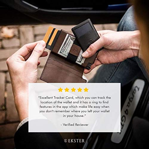 Ekster Tracker Card - Solar Powered Wallet Tracker - Two-Way Ringer