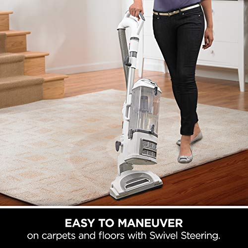 Shark NV356E S2 Navigator Lift-Away Professional Upright Vacuum with Pet Power Brush and Crevice Tool, White/Silver