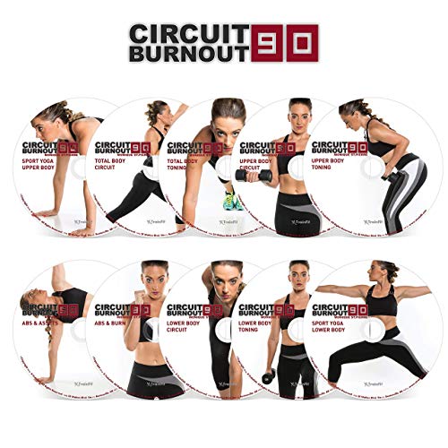 Circuit Burnout 90: 90 Day DVD Workout Program with 10+1 Exercise Videos + Training Calendar, Fitness Tracker &Training Guide and Nutrition Plan