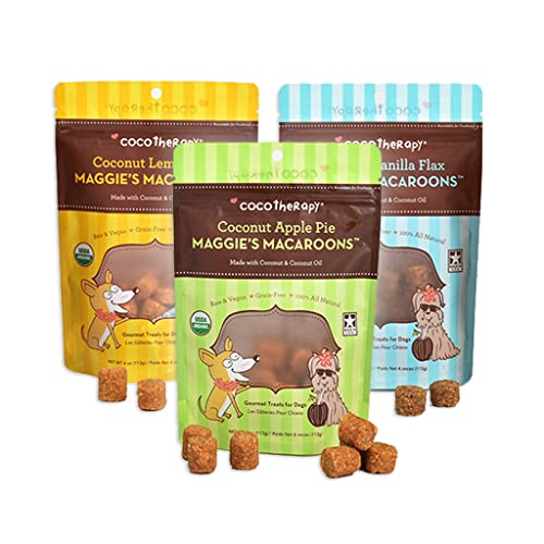 Cocotherapy Maggie's Macaroons Gourmet Treats for Dogs (Variety Pack)