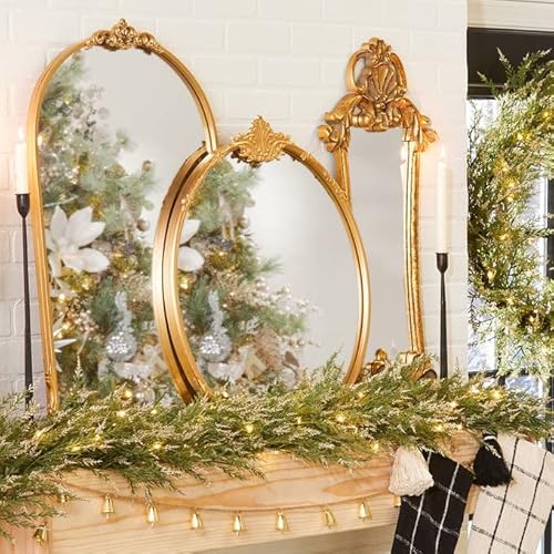 Hobby Lobby Home Decor Carved Elegant Gold Arch & Flourish Wall Mirror for Vanities, Living Rooms, Events