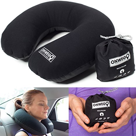 ONWEGO Soft-Top Inflatable Neck Pillow