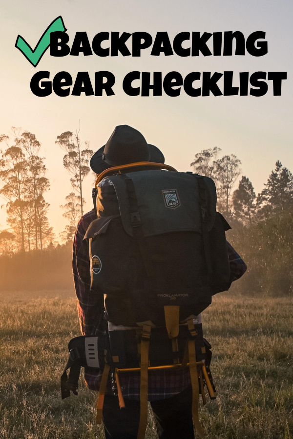 Backpacking Gear Checklist