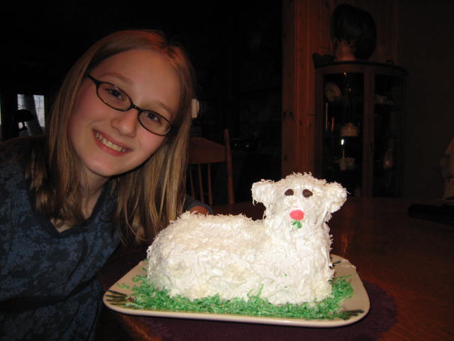 Lamb Cake - Easter 2009