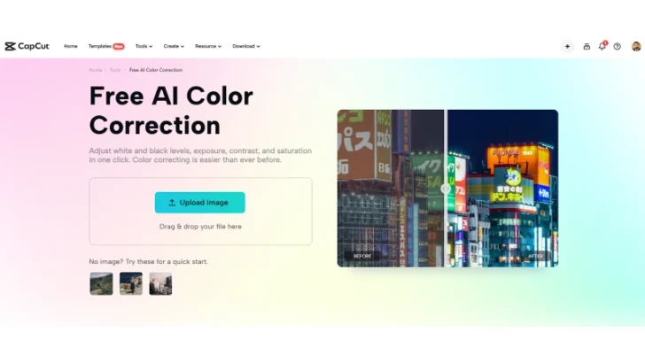 Free AI Color Correction