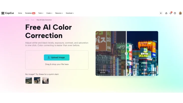 Free AI Color Correction