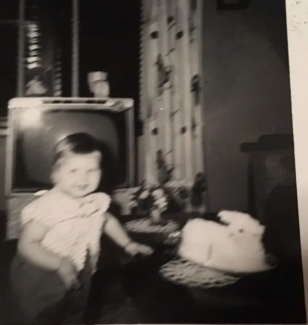 Vintage Aunt With Lamb Cake Photo