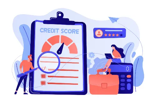 Monitoring Credit Score Illustration