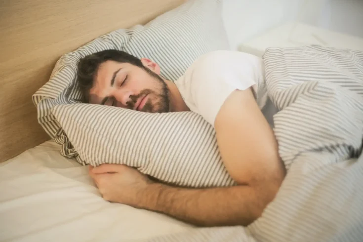 Photo of a sleeping man