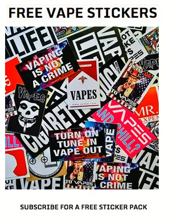 free sticker pack from vape streetwear