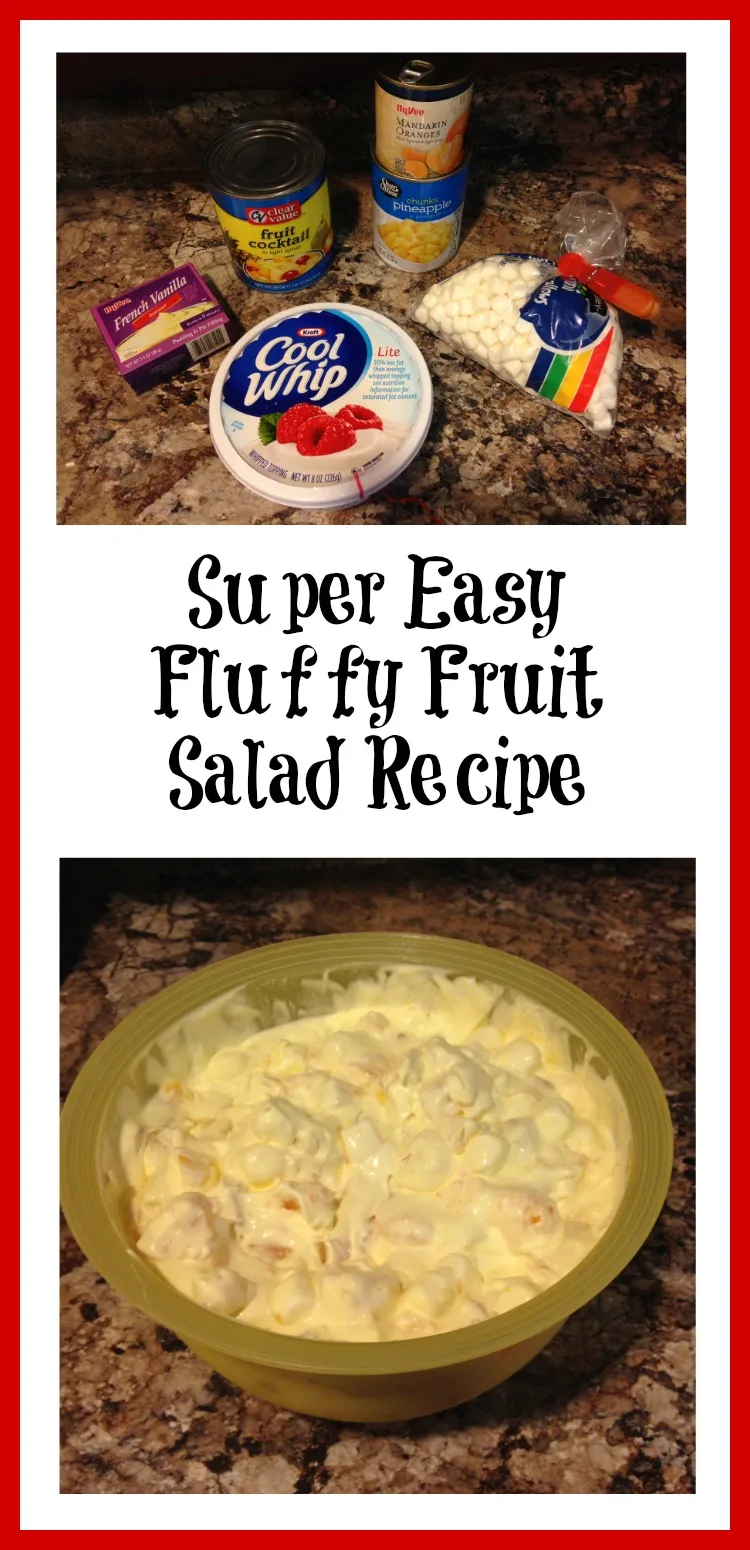 Super Easy Fluffy Fruit Salad Recipe