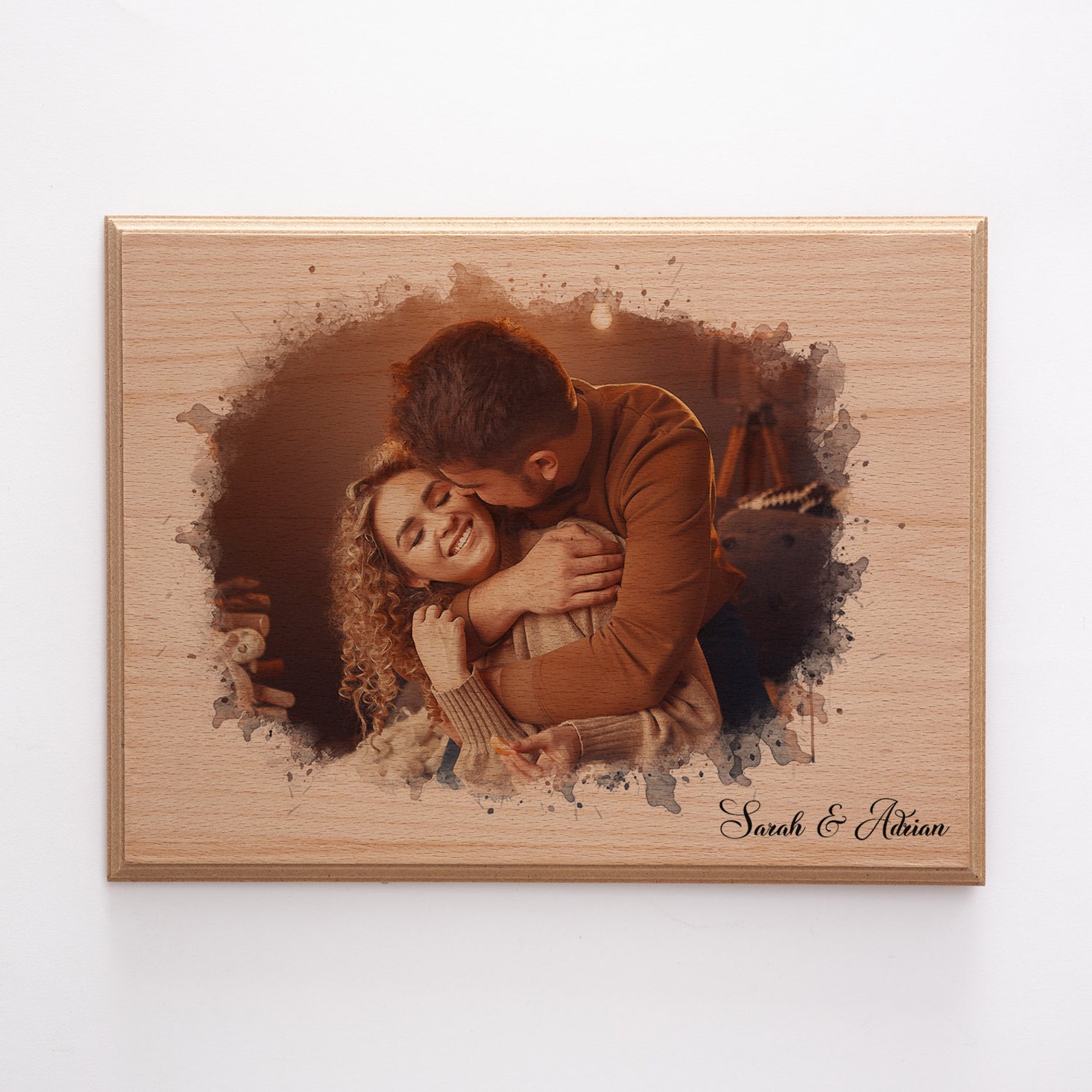 Photo on Wood with Watercolor