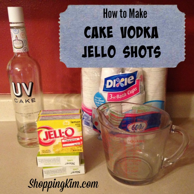 Cake Vodka Jell-O Shots