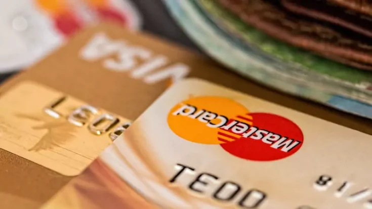 Close-up of Mastercard