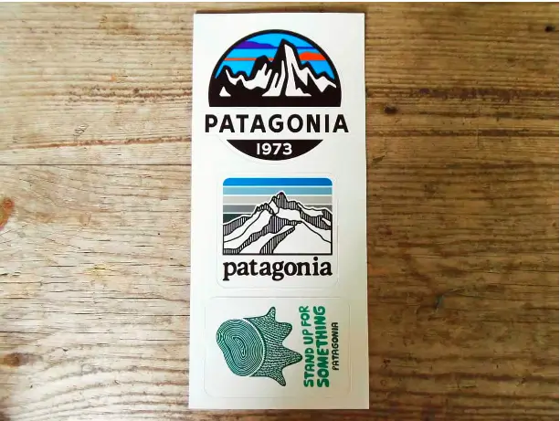 Receive free sticker in the mail from Patagonia