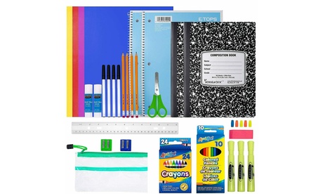 Back To School Supply Box (Supplies For Girls or Boys) Double Supply Bundle NA NA Multi-color